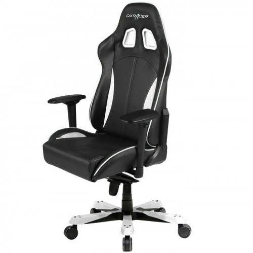 кресло геймерское dxracer king ks57 черно-белое в Ярославле