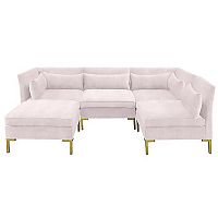 диван zara sectional угловой розовый в Ярославле