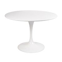 стол eero saarinen style tulip table mdf d100 глянцевый белый в Ярославле