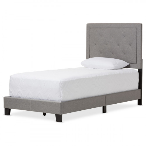 кровать paris linen upholstered gray 90х200 в Ярославле