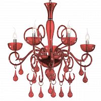 подвесная люстра ideal lux lilly sp5 rosso в Ярославле