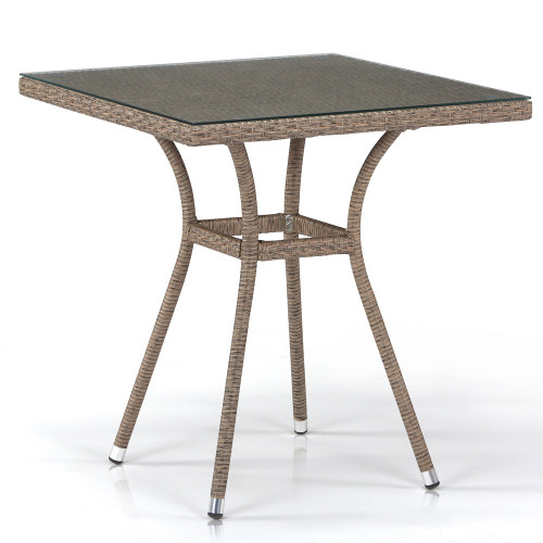 стол из иск. ротанга t282bnt-w56-70x70 light brown в Ярославле
