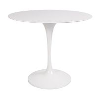 стол eero saarinen style tulip table mdf белый d90 глянцевый в Ярославле