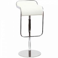 барный стул lem style piston stool белая кожа в Ярославле