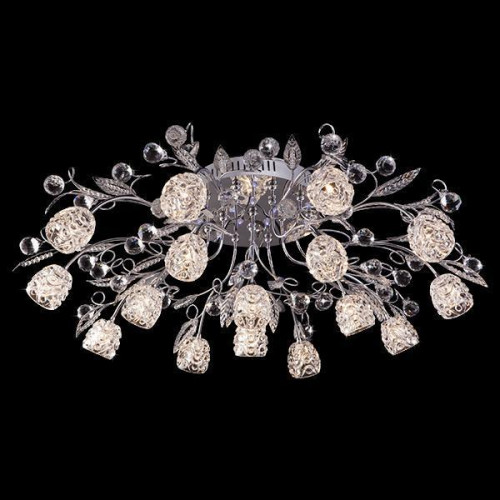 потолочная люстра eurosvet 5120/16 хром/синий+красный+фиолетовый в Ярославле