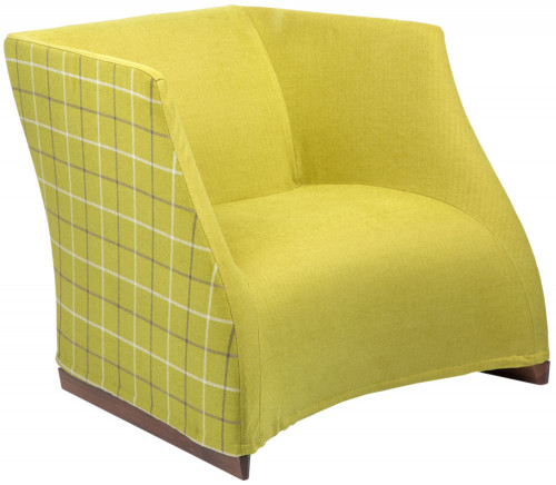 кресло vivienne armchair yellow checkerboard в Ярославле