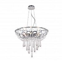 подвесная люстра crystal lux dorotea sp5 d450 chrome прозрачная в Ярославле