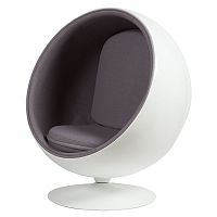 кресло eero ball chair серое в Ярославле