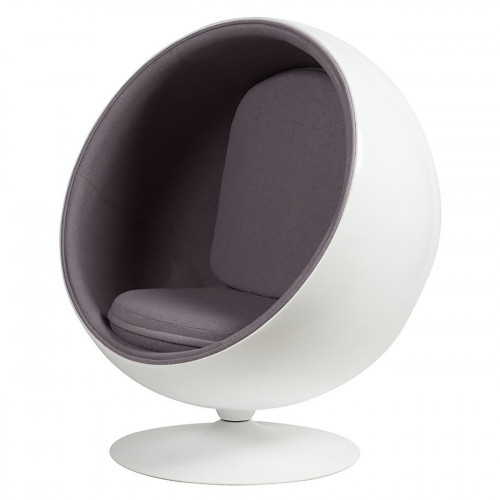 кресло eero ball chair серое в Ярославле