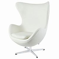 кресло egg chair by arne jacobsen белое в Ярославле