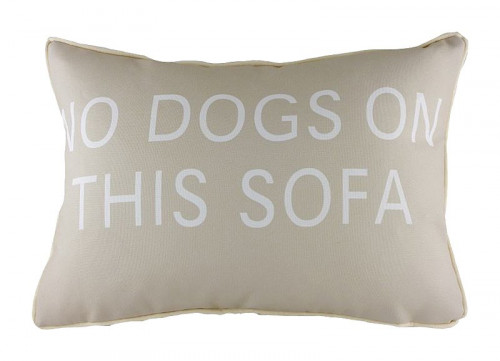 подушка с надписью no dogs on this sofa в Ярославле