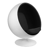 кресло eero aarnio style ball chair черное в Ярославле