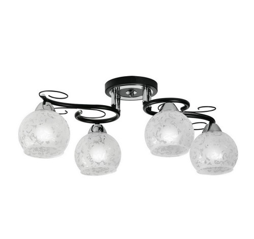 потолочная люстра idlamp carmela 234/4pf-blackchrome в Ярославле