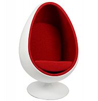 кресло ovalia egg style chair красное в Ярославле