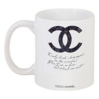 кружка с рисунком drink champagne. coco chanel в Ярославле