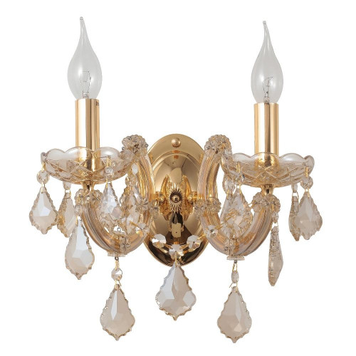 бра crystal lux ines ap2 gold/amber в Ярославле