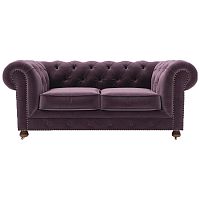 диван chesterfield lux двухместный прямой фиолетовый в Ярославле