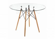 стол стеклянный nixon (eames style) натуральное дерево в Ярославле