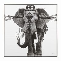 постер ornate elephant черный в Ярославле