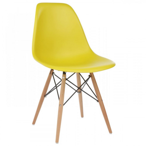 стул деревянный eames pc-015 yellow в Ярославле
