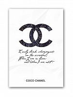 постер drink champagne. coco chanel а3 в Ярославле