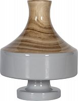 ваза настольная rustic chic vase wood grey в Ярославле