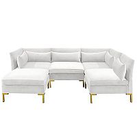 диван zara sectional угловой белый в Ярославле