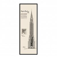 постер chrysler building черный в Ярославле