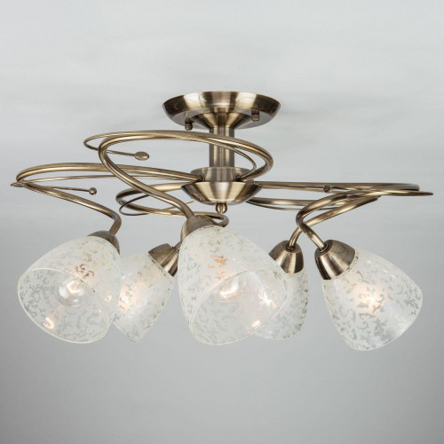 потолочная люстра eurosvet natalie 30130/5 античная бронза в Ярославле