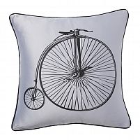 подушка с ретро-велосипедом retro bicycle grey в Ярославле