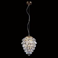 подвесной светильник crystal lux charme sp3+3 led gold/transparent в Ярославле