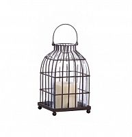 подсвечник-фонарь металлический клетка bird in cage ii, 22 см в Ярославле