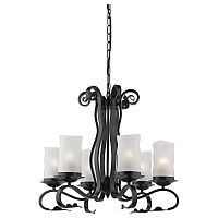 подвесная люстра arte lamp scroll a7915lm-6bk в Ярославле