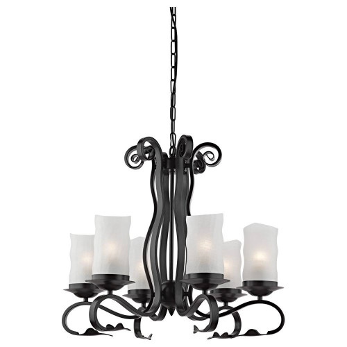 подвесная люстра arte lamp scroll a7915lm-6bk в Ярославле