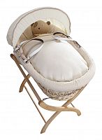 колыбель-переноска premium moses basket натуральная, кремовое белье в Ярославле