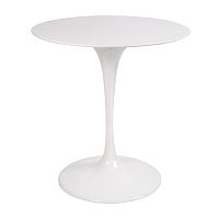 стол eero saarinen style tulip table top mdf d70 глянцевый белый в Ярославле