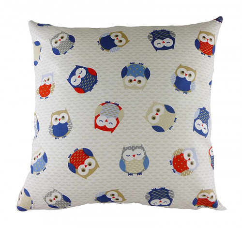 подушка с принтом owl print blue в Ярославле