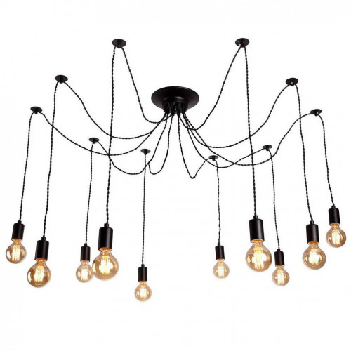подвесная люстра arte lamp 76 a9184sp-10bk в Ярославле