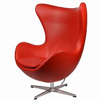 кресло arne jacobsen style egg chair красное в Ярославле