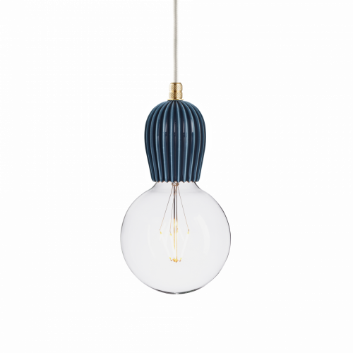 подвесной светильник keramik rib indigo brass в Ярославле