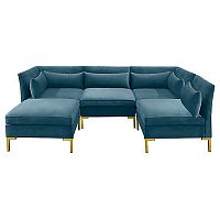 диван zara sectional угловой синий в Ярославле