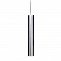 подвесной светодиодный светильник ideal lux ultrathin sp1 small round cromo в Ярославле