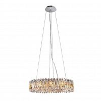 подвесная люстра crystal lux lirica sp10 d610 chrome в Ярославле