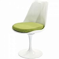 стул eero saarinen style tulip chair зеленая подушка в Ярославле