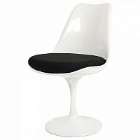 стул eero saarinen style tulip chair черная подушка в Ярославле