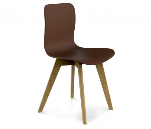 стул dsw коричневый s42 (eames style) в Ярославле