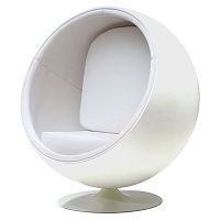 кресло eero ball chair белое в Ярославле