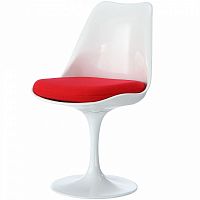 стул eero saarinen style tulip chair красная подушка в Ярославле