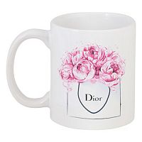 кружка с рисунком dior peonies в Ярославле