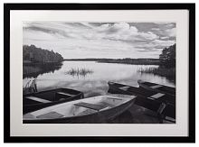 постер с паспарту в раме four boats at sunset в Ярославле